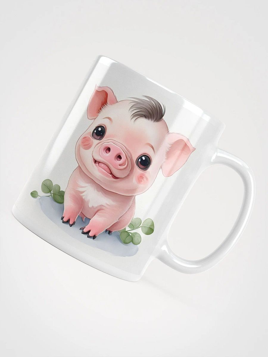 Delightful Piglet White Glossy Mug product image (7)