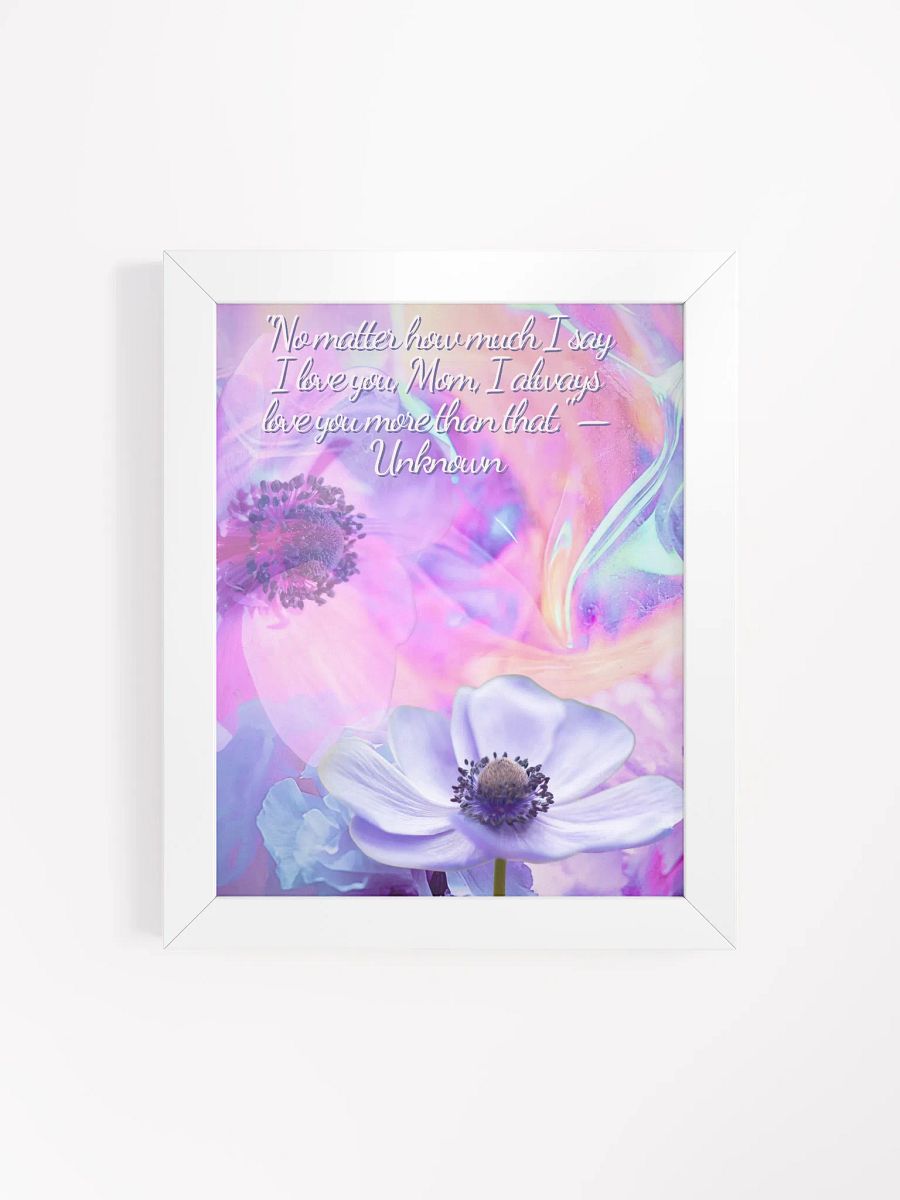 Wood Framed Matte Poster mothersday gift for mom product image (19)