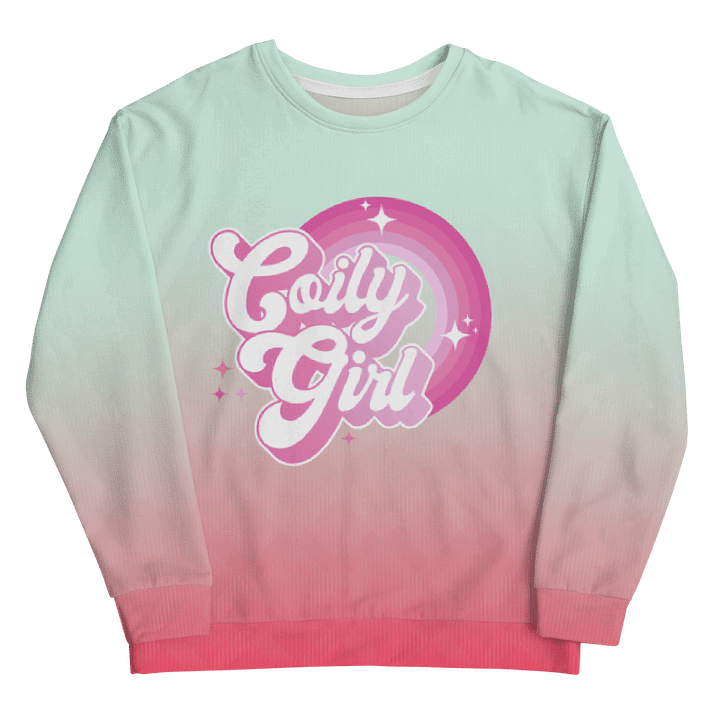 Coily Girl Pink Tie-Die Crewneck product image (2)