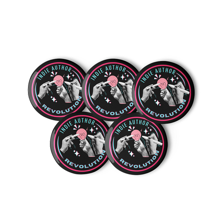 Indie Author Revolution Pins! Set of 5 product image (3)