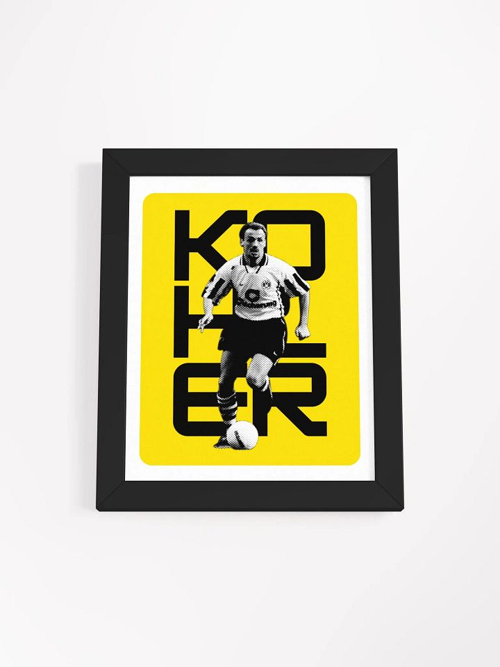 Jürgen Kohler BW Borussia Dortmund Name Art Framed Print product image (2)