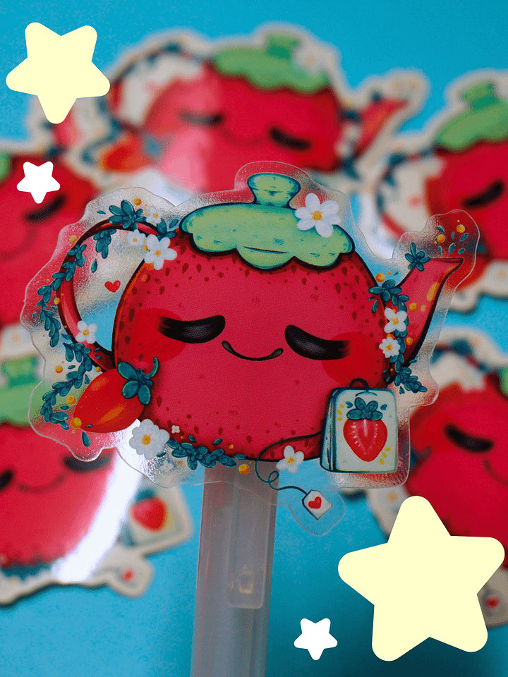 Strawberry Tea ☕ (Clear ) product image (2)