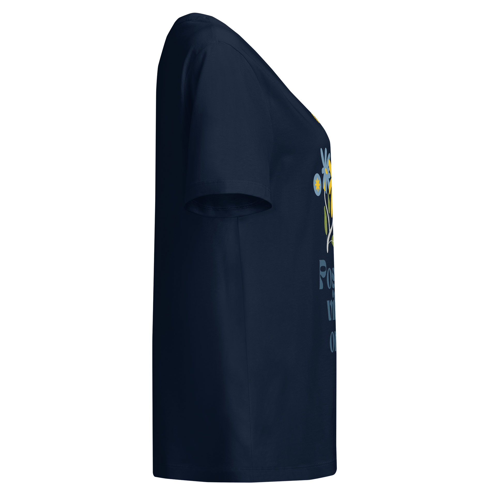 🌸 Positive Vibes Only – Floral Design Tee product image (5)