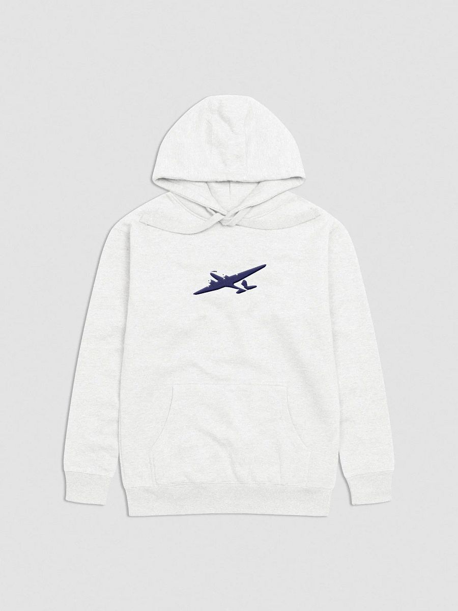 Embroidered Abstract Daisy DC-3 Hoodie White product image (2)