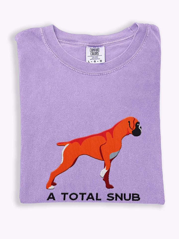 A Total Snub T-Shirt(Embroidered) of a Boxer(Red) product image (1)