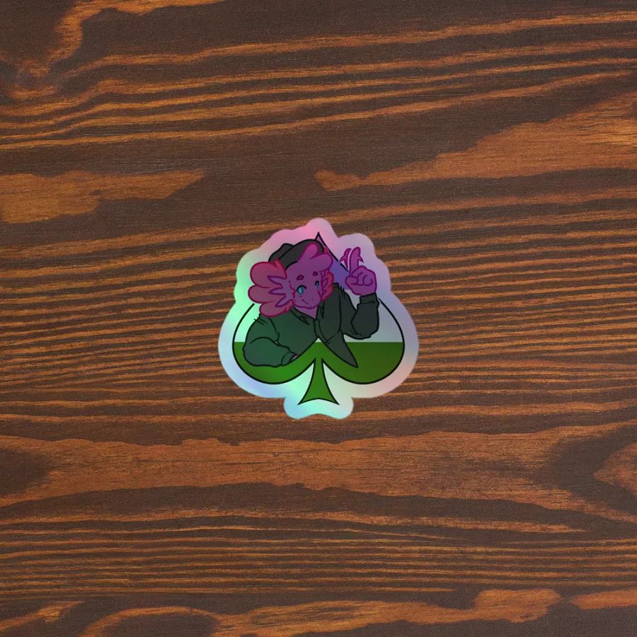 Queer in Spades | Kiss-Cut Holo Sticker product image (3)