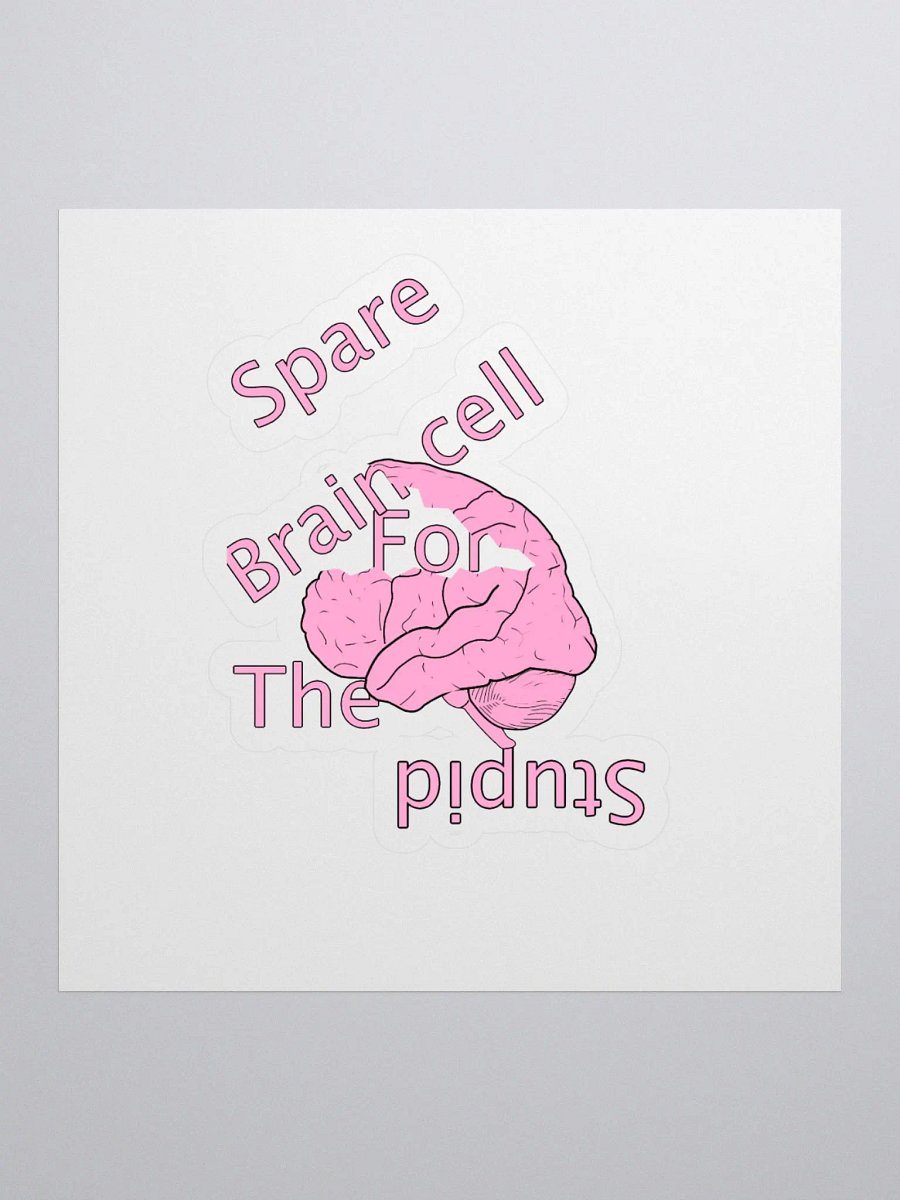 Spare Brain Cell Kiss Cut Stickers product image (1)