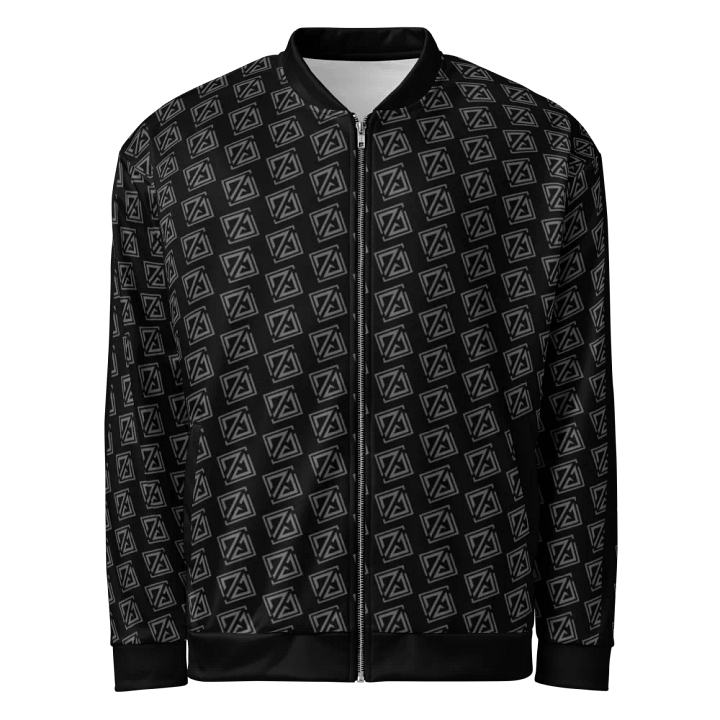 blouson d'aviateur noir entièrement personnalisée product image (1)