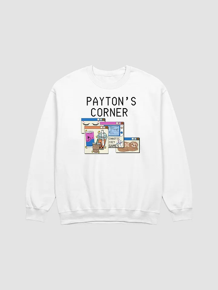Payton's Virtual Corner Sweatshirt -Black Text product image (2)