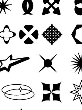 100 Retro Y2k Streetwear Elements Icons Set Vector Pack product image (4)