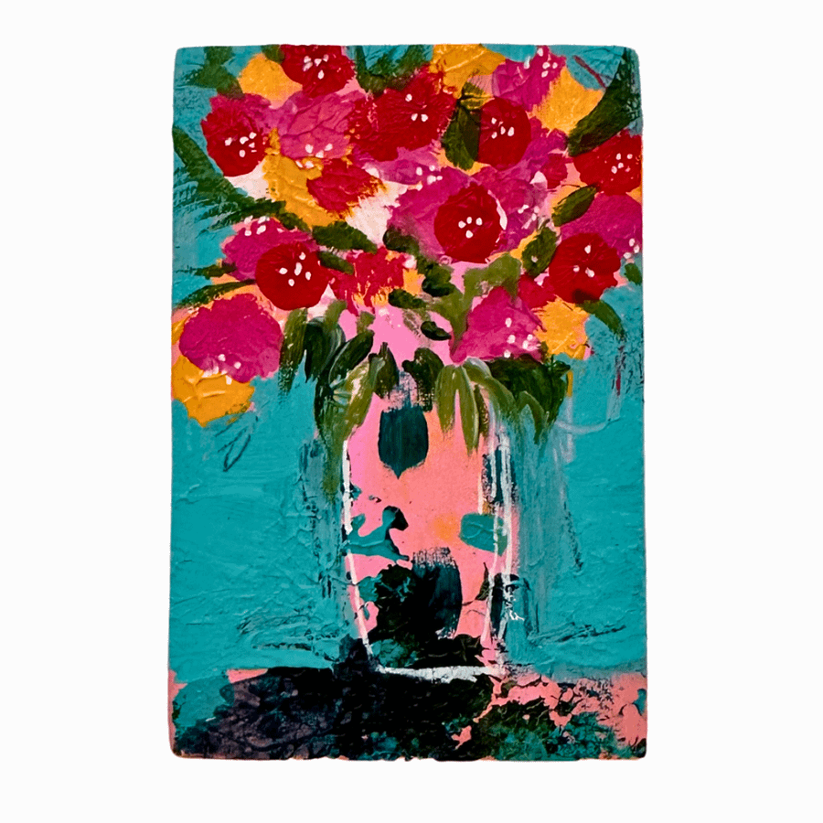 Pocket-Sized Beauty: Petite Bouquet Mini Painting & Display Stand product image (2)