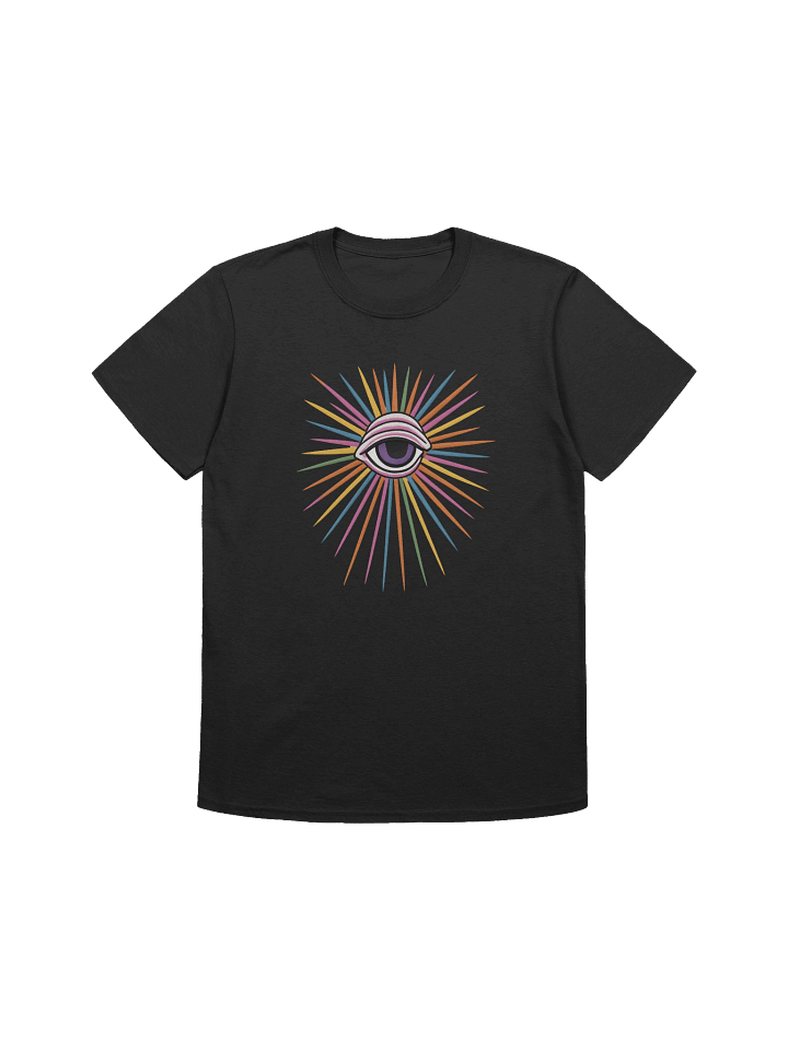 Unisex PWR Radiating Eye Black T-Shirt product image (1)