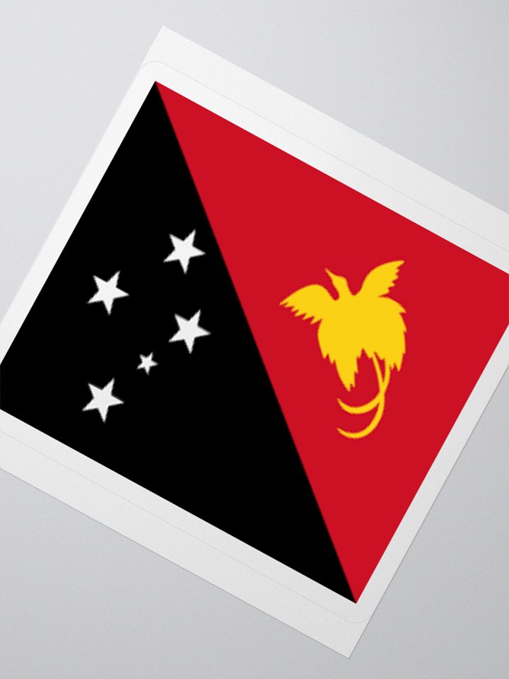 Exclusive Papua New Guinea National Flag Kiss-Cut Stickers - High-Quality Vinyl, Multiple Sizes product image (4)