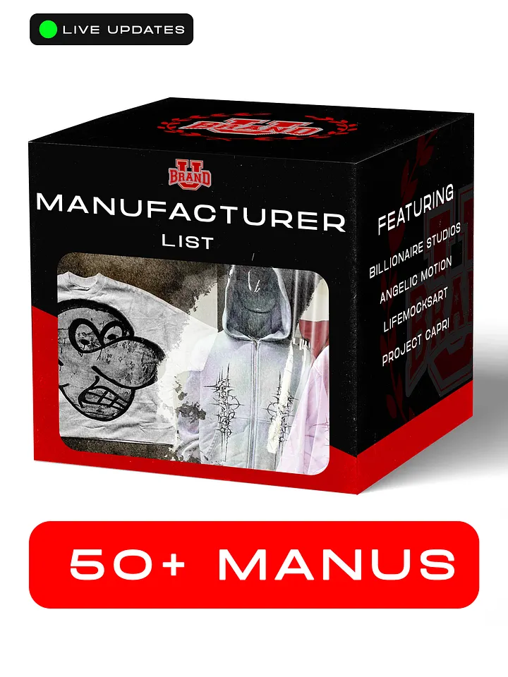Manufacturer List (75+ Manus) product image (1)