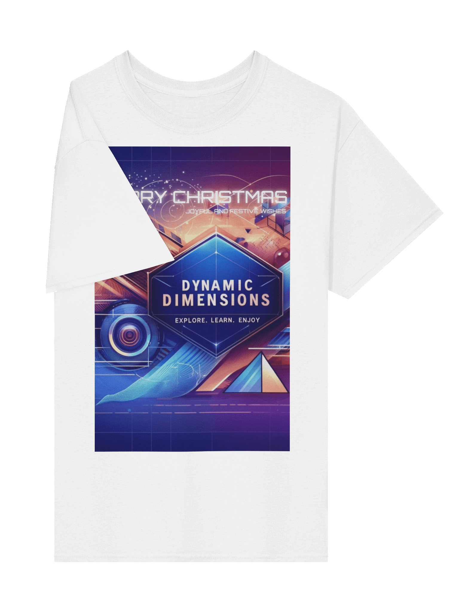 Futuristic Christmas Joy T-Shirt product image (4)
