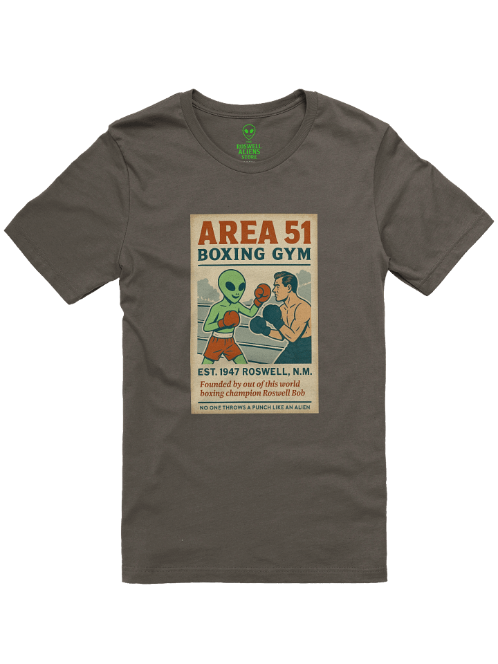 Area 51 Boxing Gym Roswell Aliens 1950's Retro Poster Unisex T-Shirt product image (121)