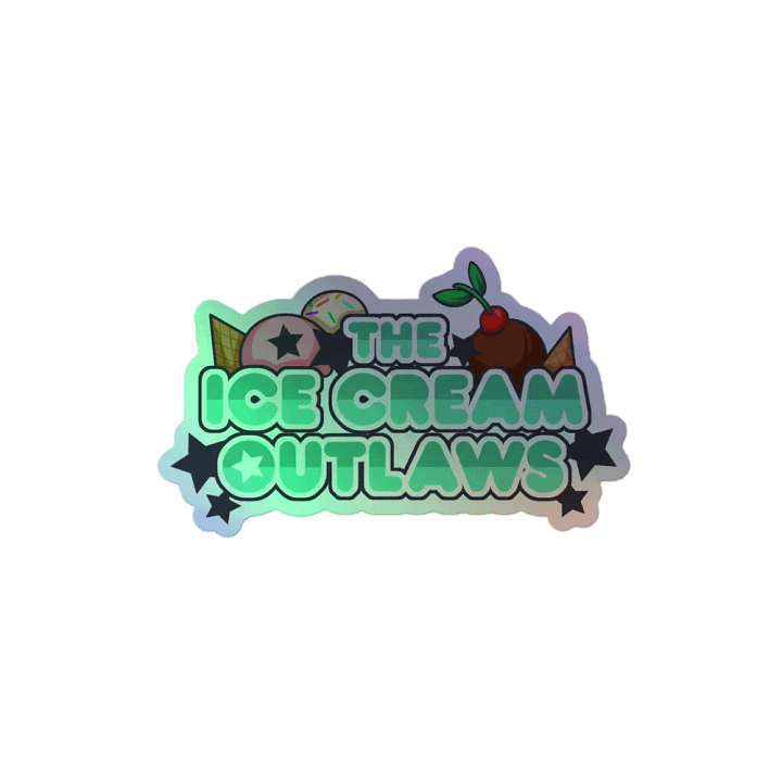 Ice Cream Outlaws Logo Holo Sticker product image (2)