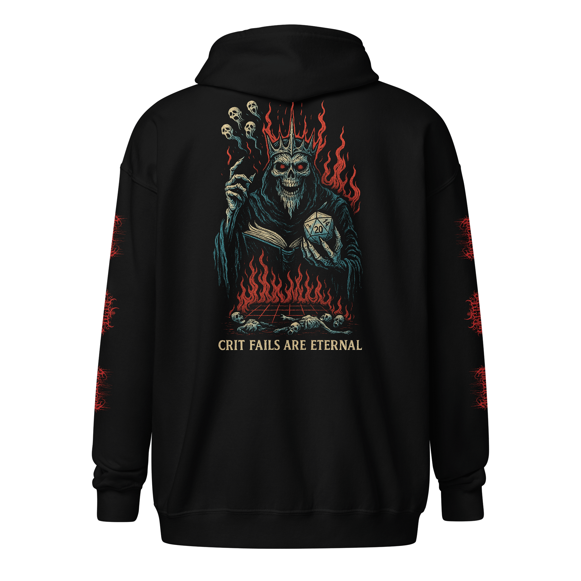 "Crit Fails Are Eternal" Zipper Hoodie product image (2)