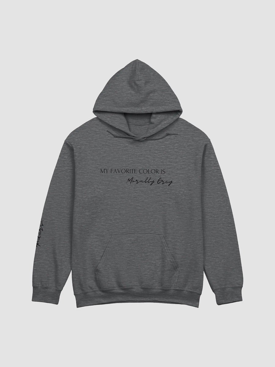 Morally Grey Hoodie Black Font - Anders product image (1)