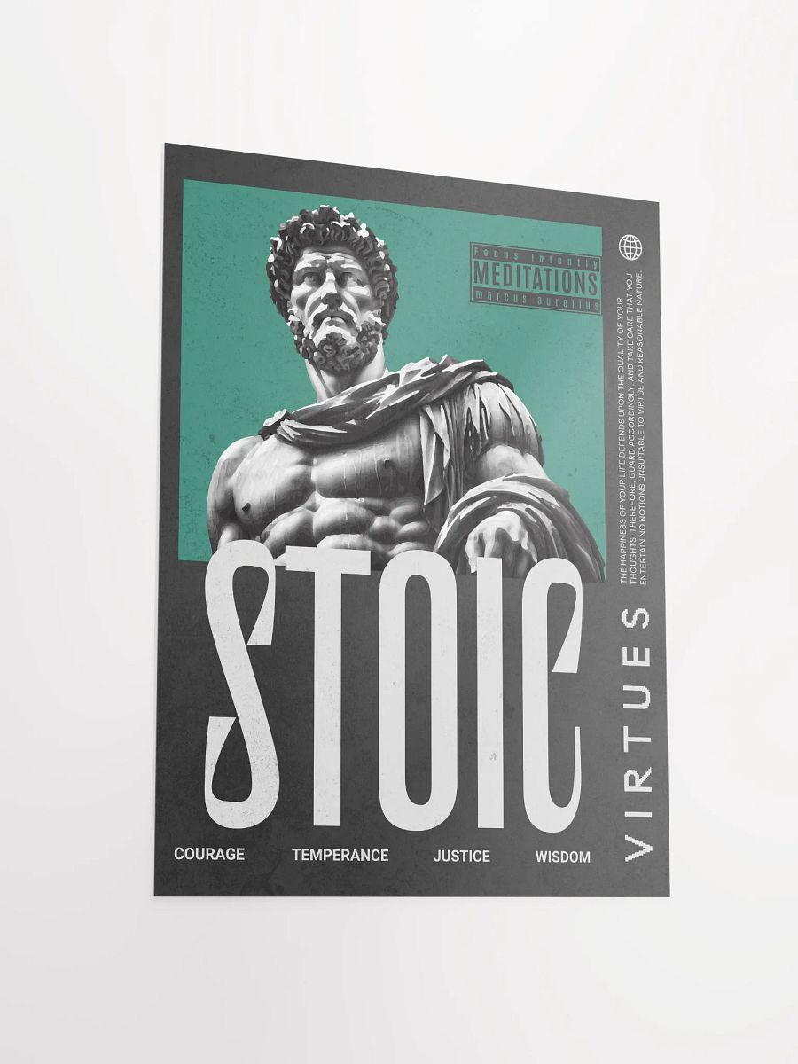 Stoic Virtues Marcus Aurelius Matte Paper Poster product image (11)