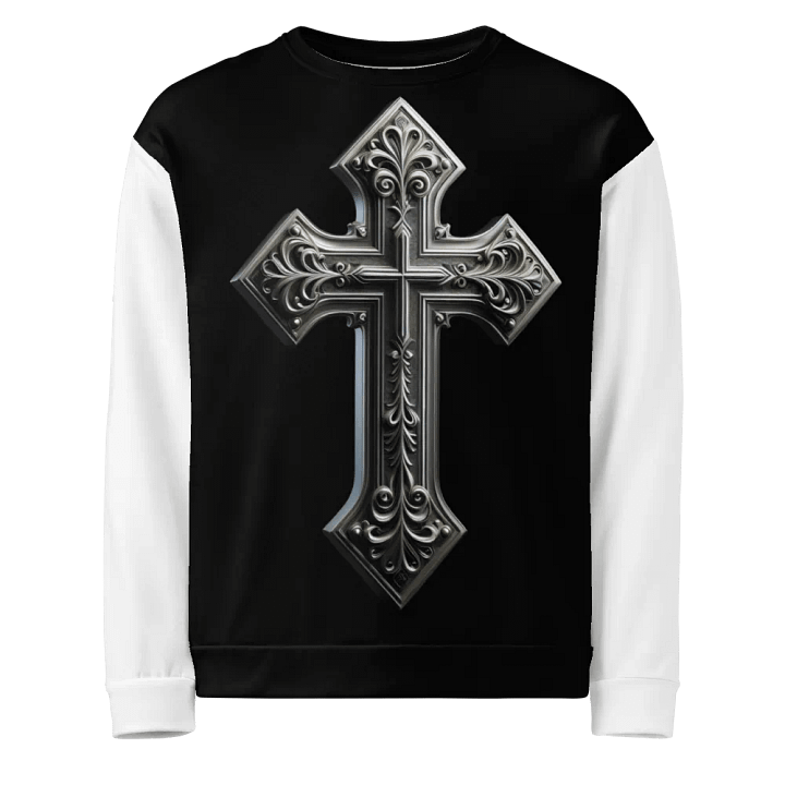 A Silver Angel and Cross - Unisex Sweatshirt #7 product image (1)