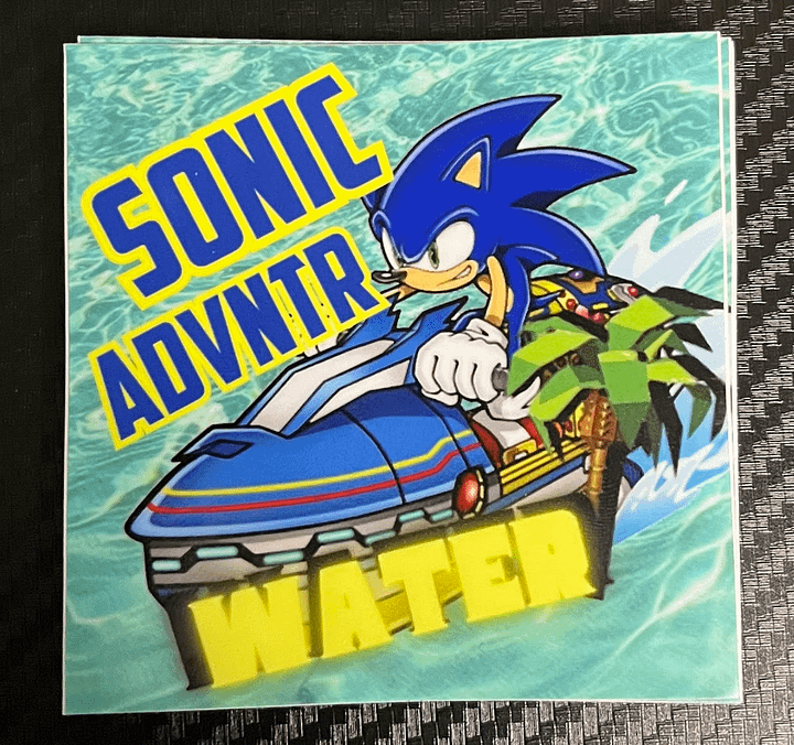 Sonic Adventure Water 3" x 3" Vinyl Sticker product image (1)