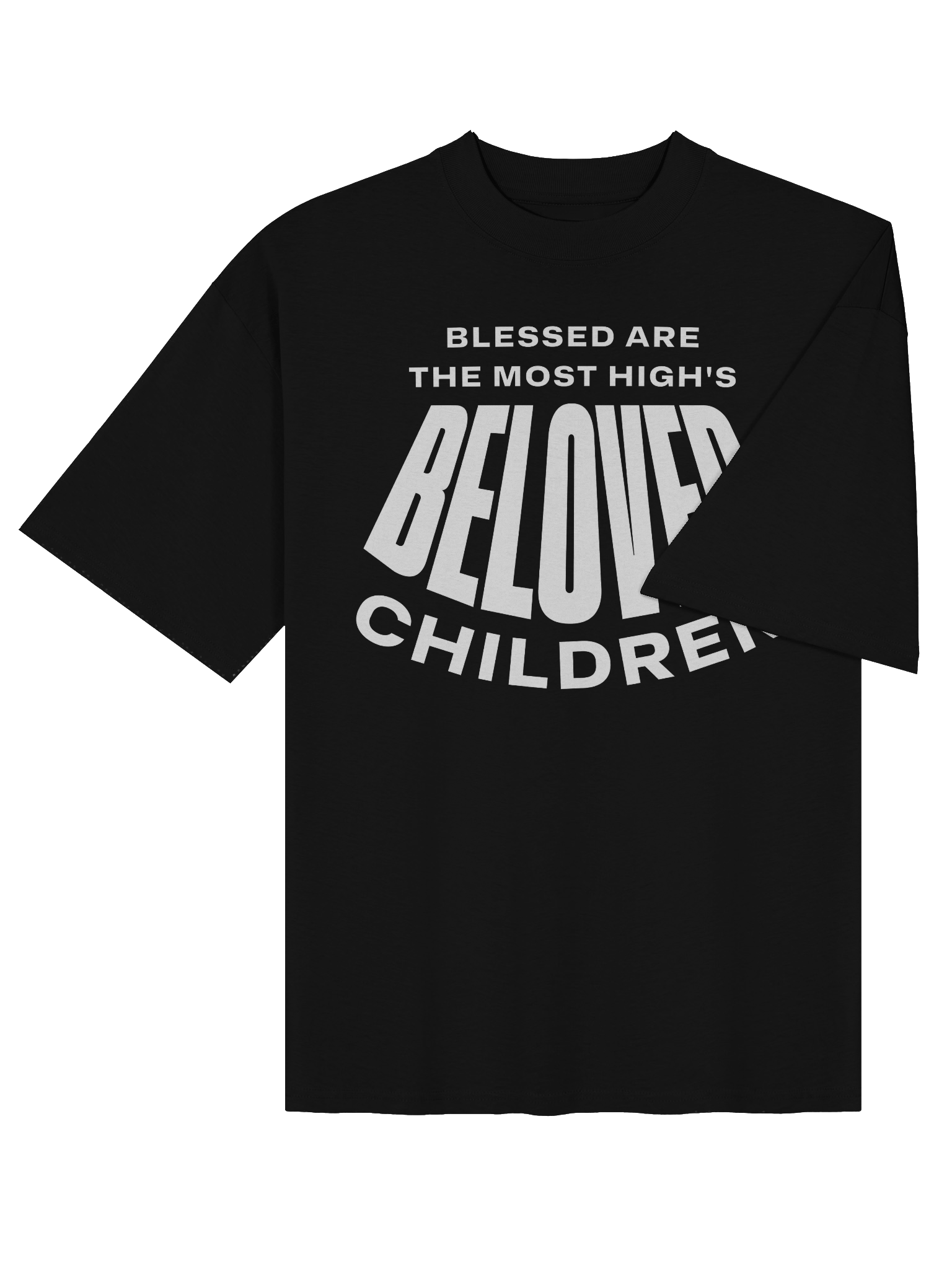 “BELOVED CHILDREN” UNISEX ORGANIC OVERSIZED T-SHIRT product image (4)