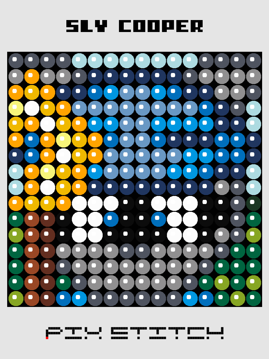 Sly Cooper Pixel Art product image (1)