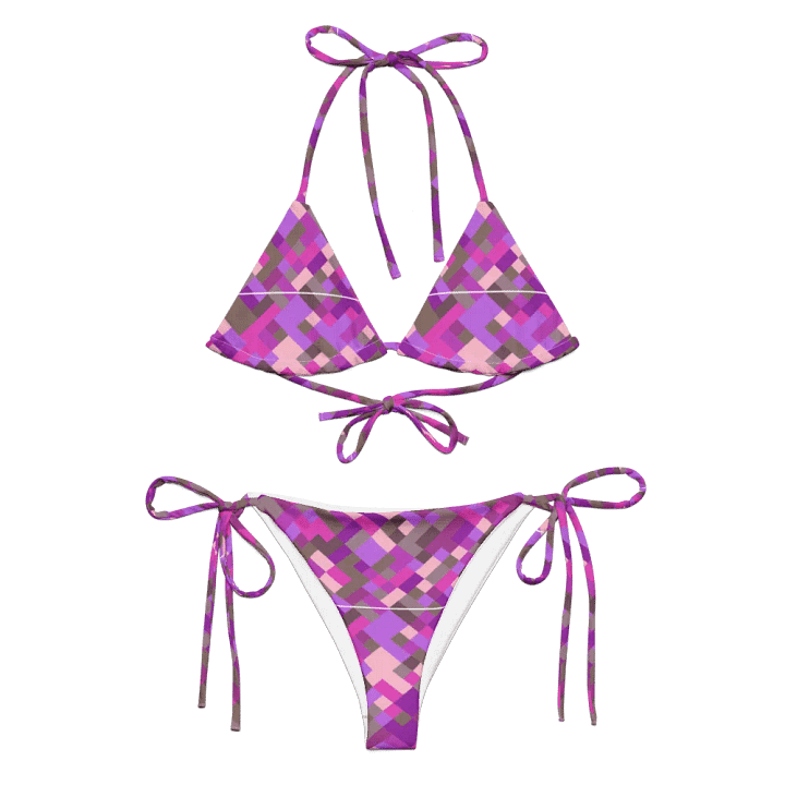 Colorful Mosaic Pattern Design String Bikini - v4 product image (1)