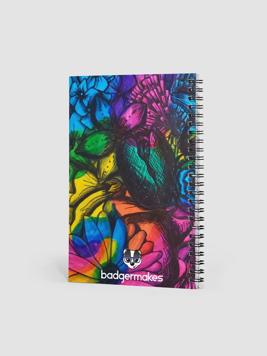 Tie-dye Flower Spiral Notebook product image (3)