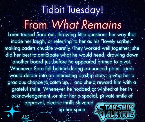 This bit is from the latest serialized chapter of WHAT REMAINS, a flashback chapter where Sora meets Commander Seth Loren of ...