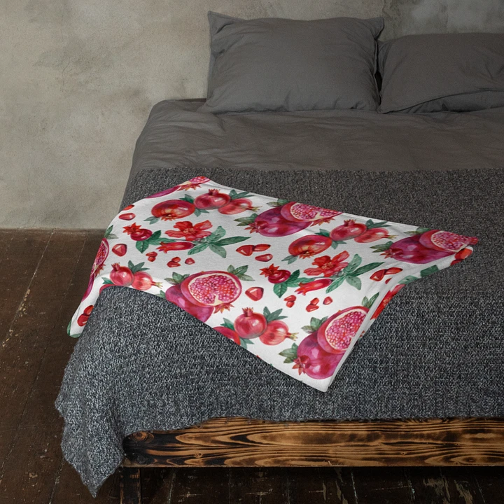 Pomegranate Pattern Blanket for Rosh Hashanah product image (2)