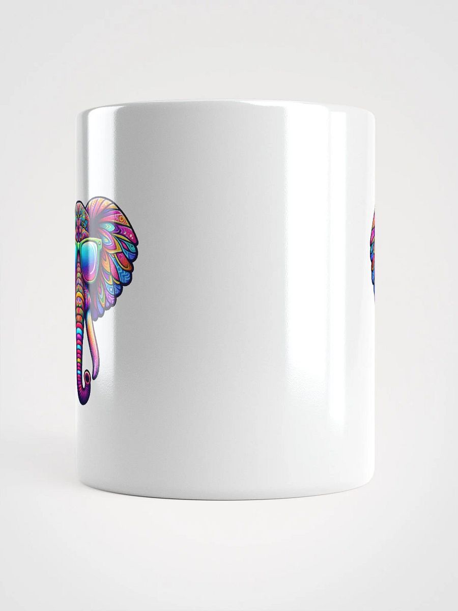 Psychedelic Elephant with Sunglasses Mug product image (5)