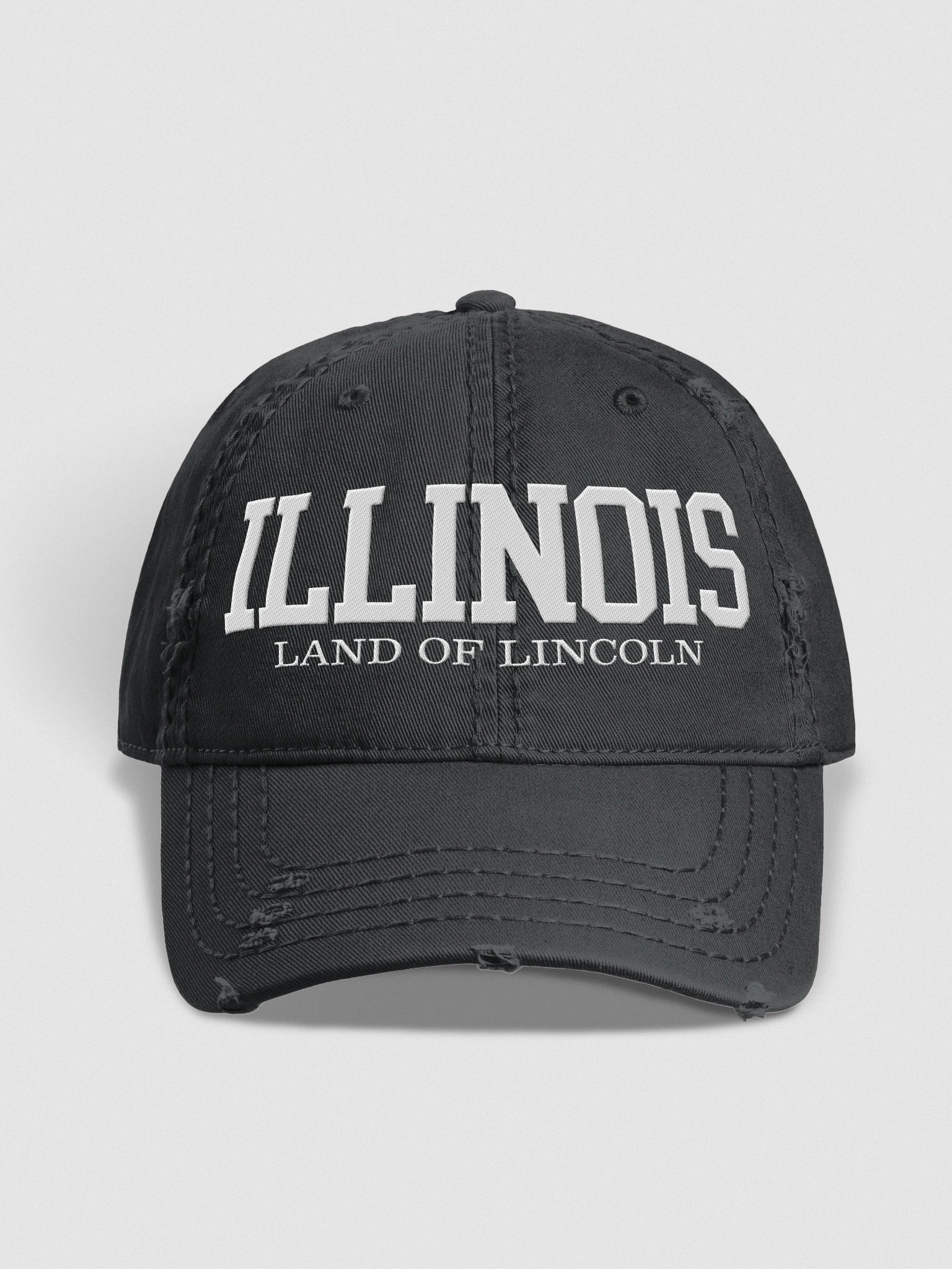 Illinois Land of Lincoln Distressed Dad Hat product image (2)