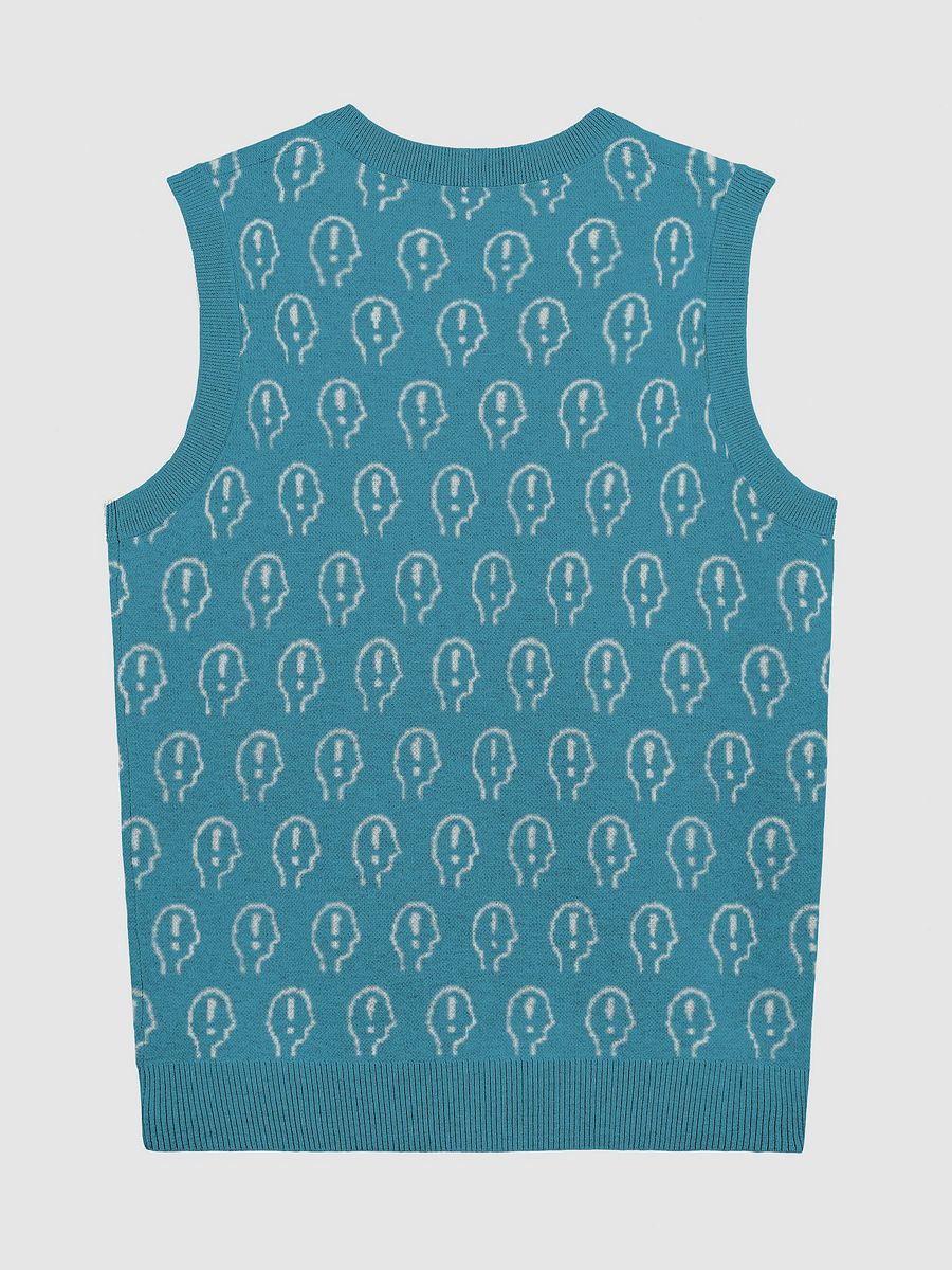 EXCLAIMING MENTALLY (duotone teal) knitwear vest product image (9)