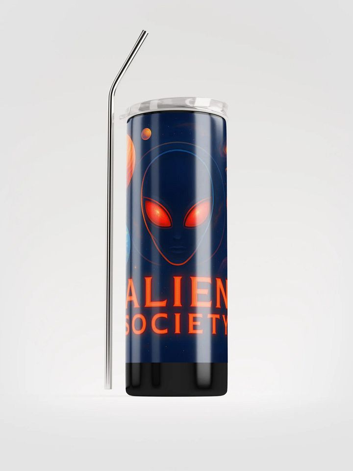 Galactic red eyes alien Insulated Tumbler product image (1)