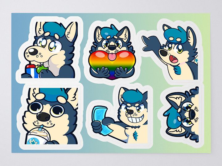 GalexShiba Emote Sticker Pack 1 product image (1)