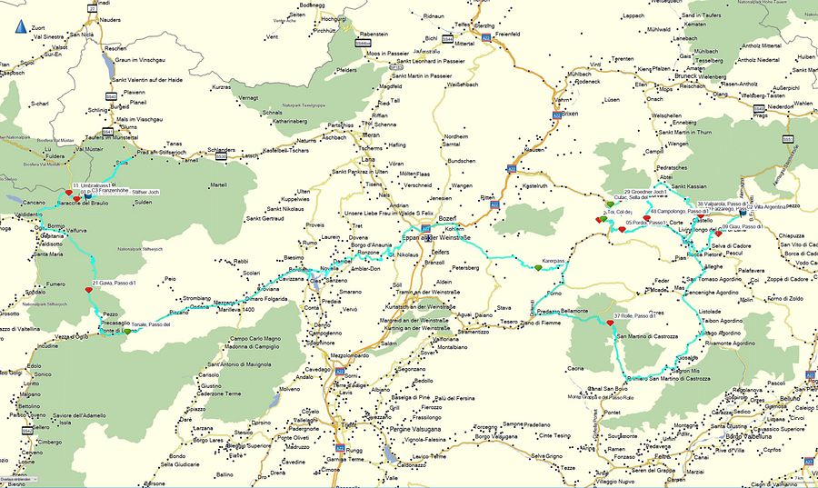 DOLOMITES EXTREME, 18 Passes, 500 km, 1 Day Ride incl Tour Book & GPX Data product image (3)