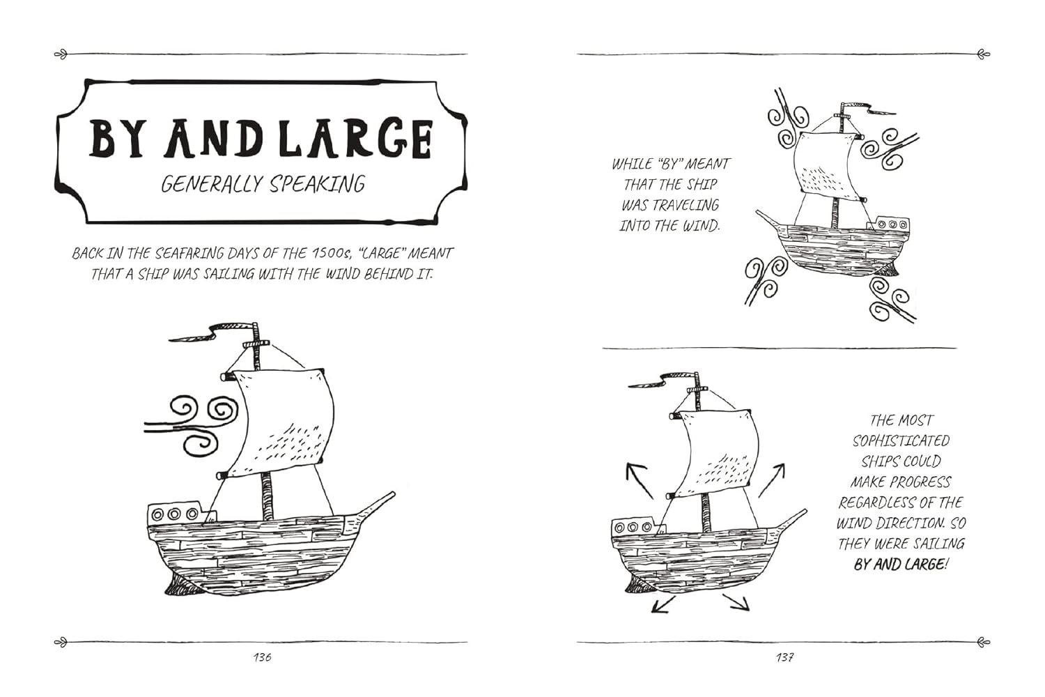 The Illustrated Histories of Everyday Expressions (Discover the True Stories Behind the English Language's 64 Most Popular Idioms (Etymology Book, ... English Grammar and Idioms, Gift for Readers product image (9)