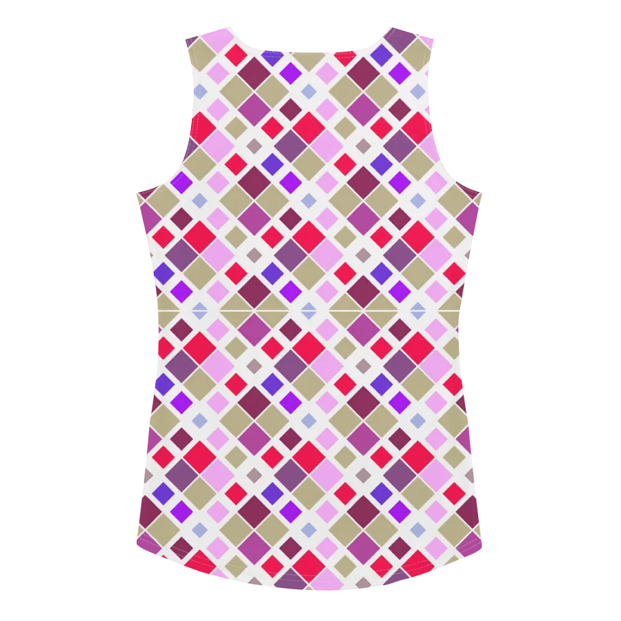 Colorful Square Pattern Design Tank Top - Ver 4 product image (2)