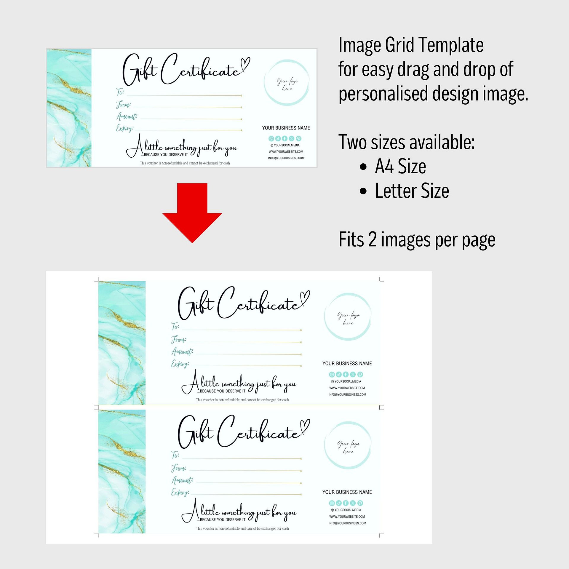 Marina - Gift Certificate Template product image (8)