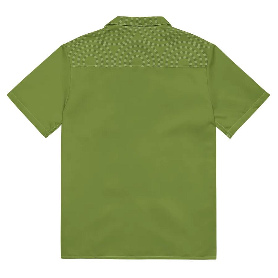 Optical Sun Icon / MO Hawaiian Shirt /| Olive product image (11)