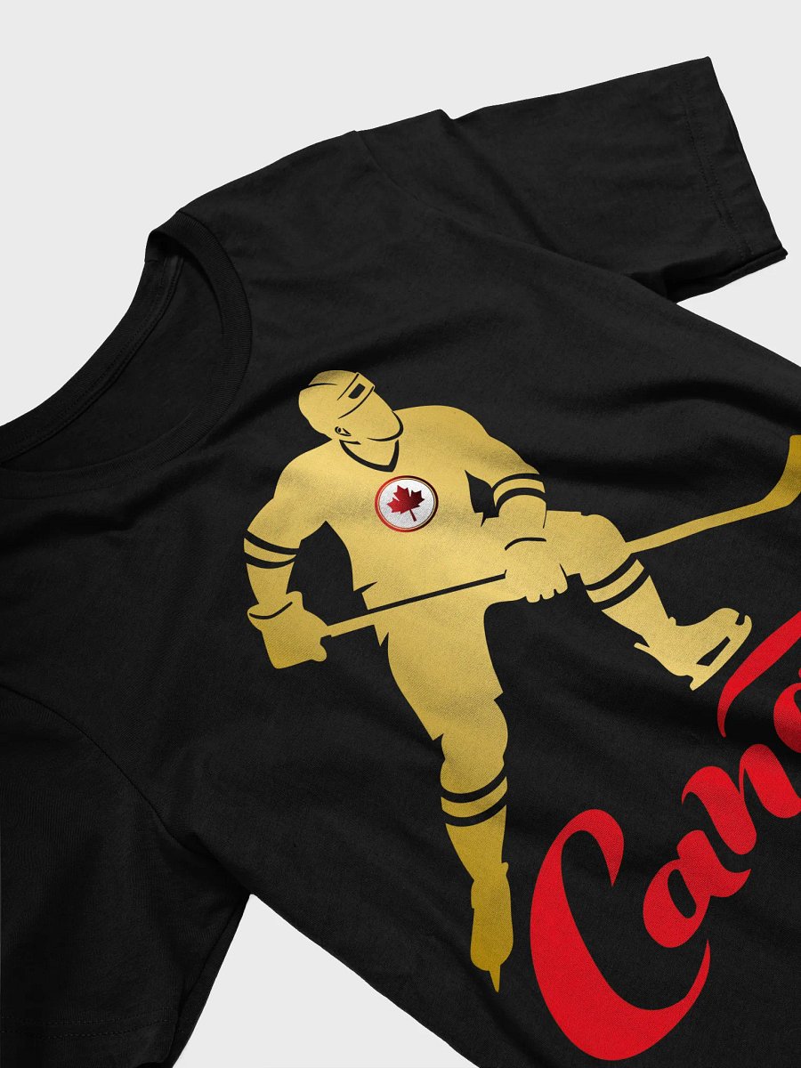 Golden Hockey Player Canada T-Shirt product image (2)