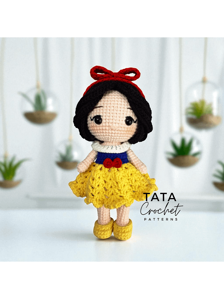 PDF -♡- Doll Dress Up & Transformation -♡- Snow White Princess Amigurumi Crochet Pattern product image (1)