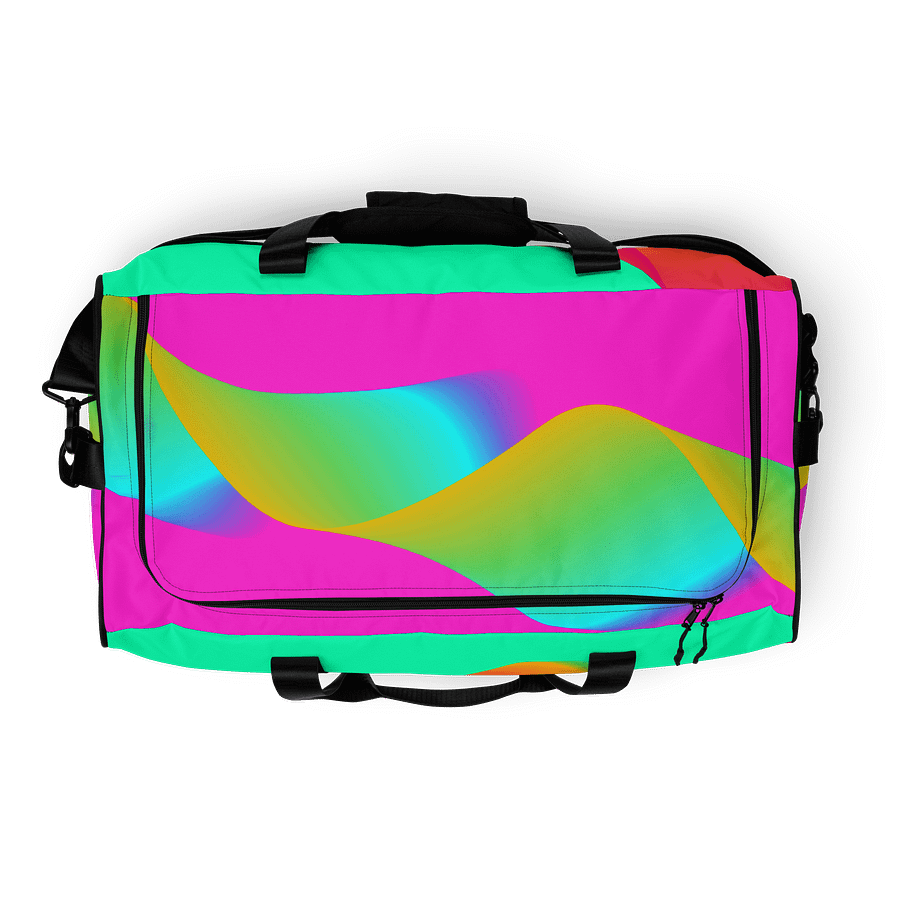Vibrant Ribbon Waves All-Over Duffle Bag product image (6)