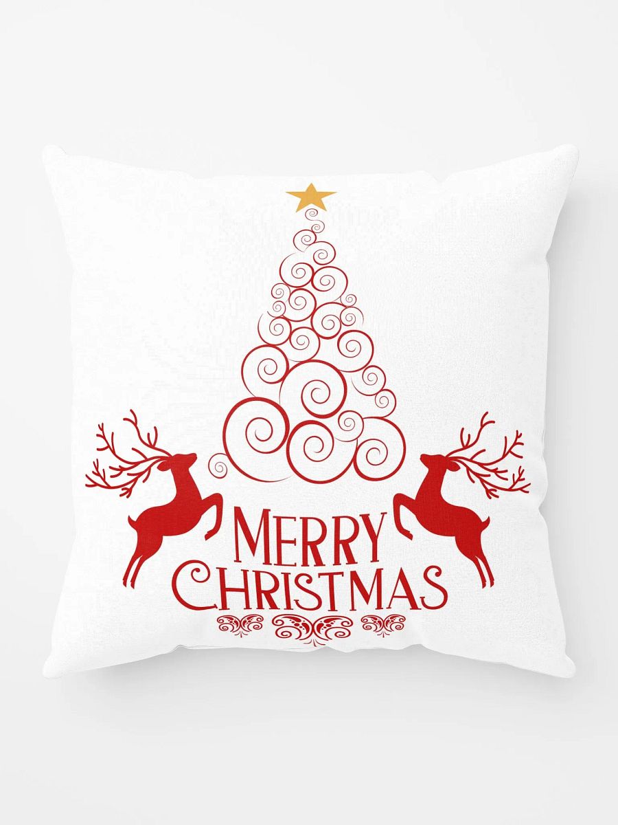 Merry Christmas Swirls Pillow product image (1)