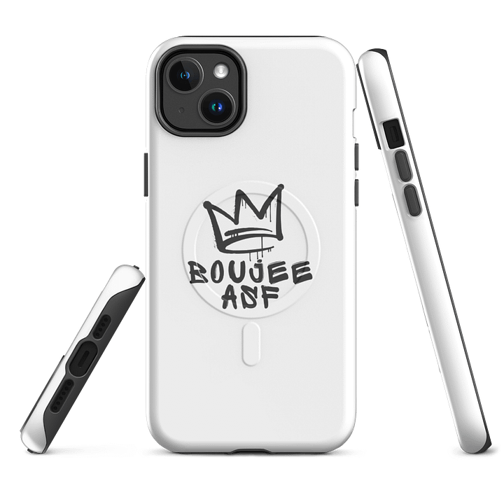 Boujie ASF iPhone Case With Magnet Ring - White product image (2)