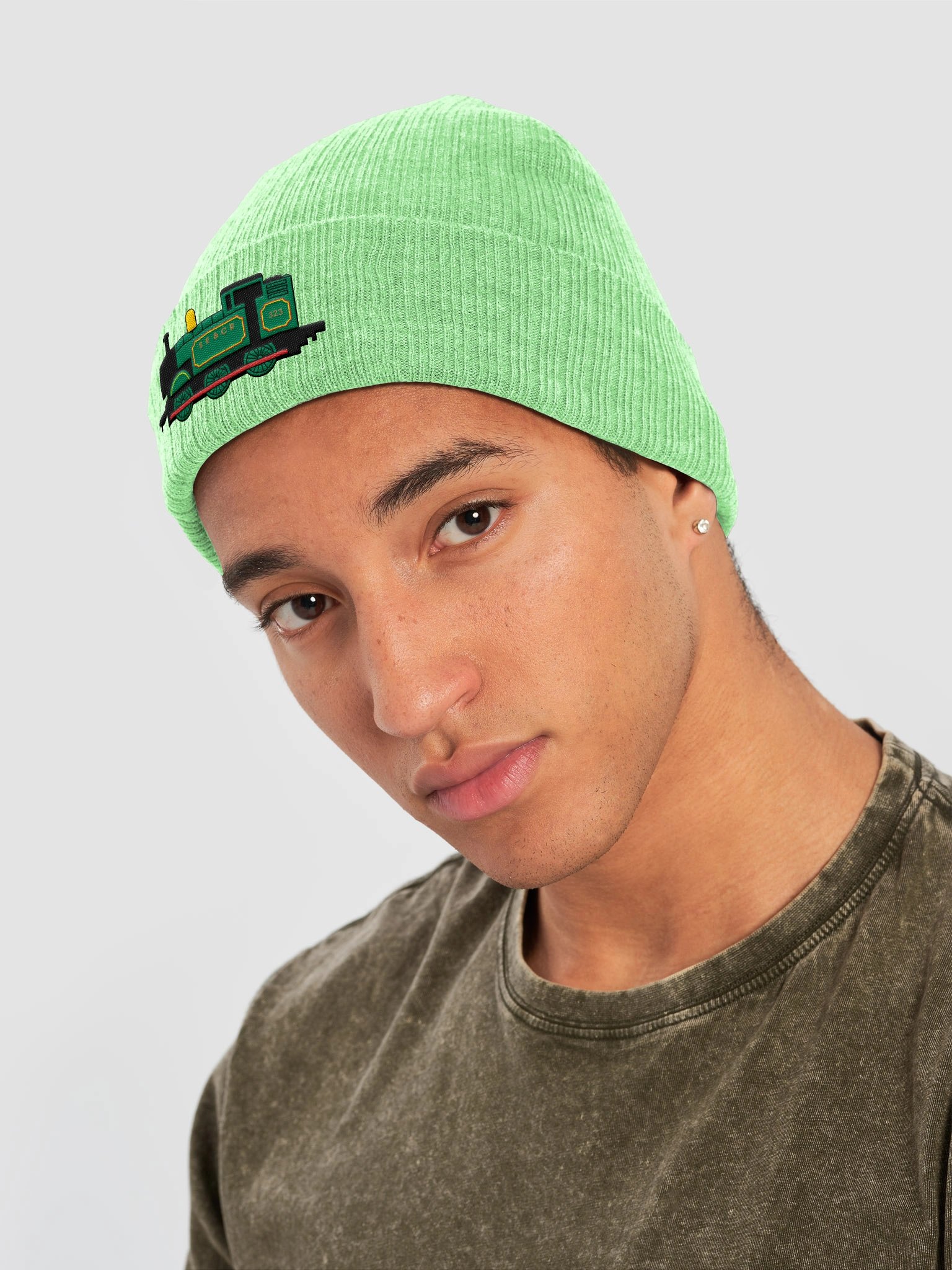 Bluebell Embroidered Beanie product image (3)