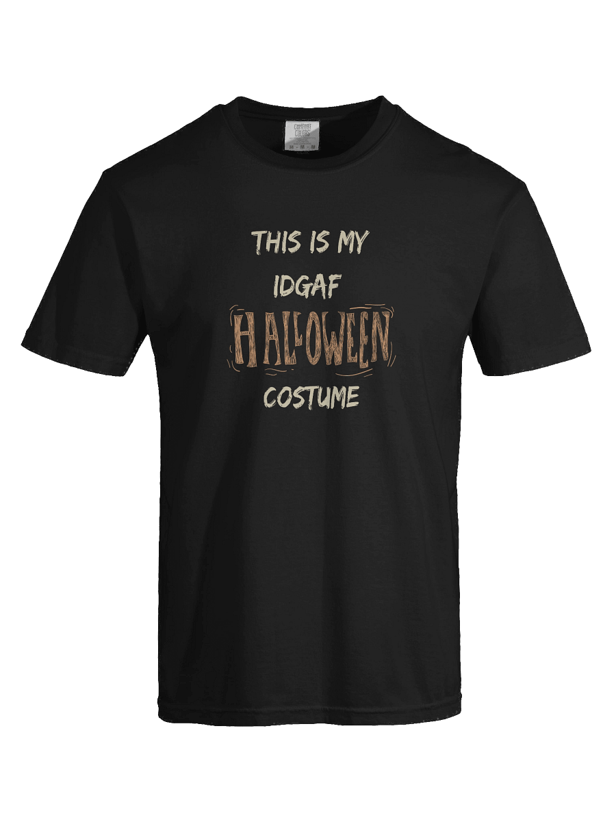 Men's Lazy Halloween Costume Shirt – “This Is My IDFAF Costume” Funny Sarcastic Tee product image (4)