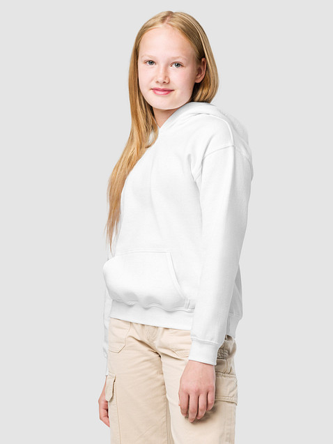 Photo showing Gildan Youth Heavy Blend Hoodie